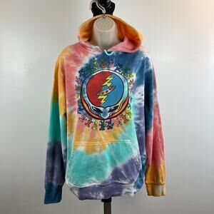 Grateful Dead Hoodie Men's Small Tie Dye Dancing Alien Bears